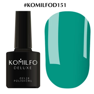 Gel polish Komilfo Deluxe Series No. D151 (dark turquoise-green, enamel), 8 ml