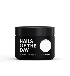 NAILSOFTHEDAY Poly Gel white, 30 ml