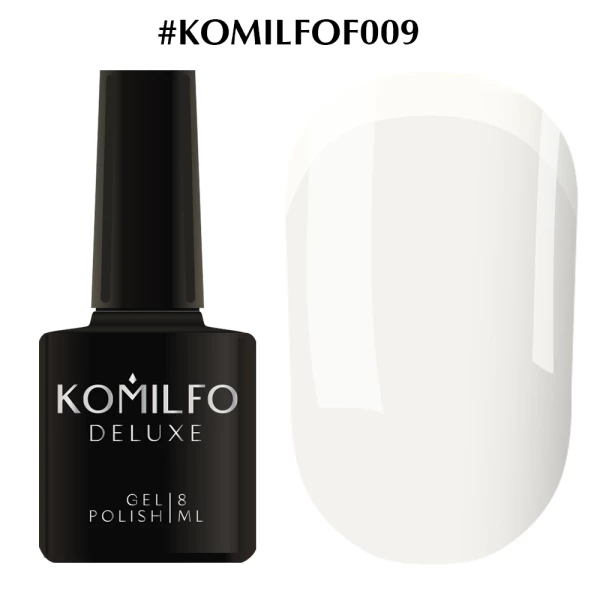 Gel polish Komilfo French Collection No. F009 (milky, enamel, for French), 8 ml