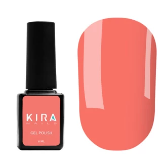 Гель-лак Kira Nails №044 (яскравий кораловий-рожевий, емаль), 6 мл