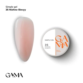 Ga&Ma Simple gel 035 Ніжно-ліловий, 15 ml